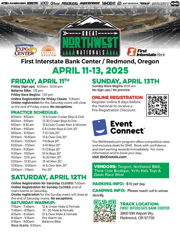 Great Northwest Nationals flyer