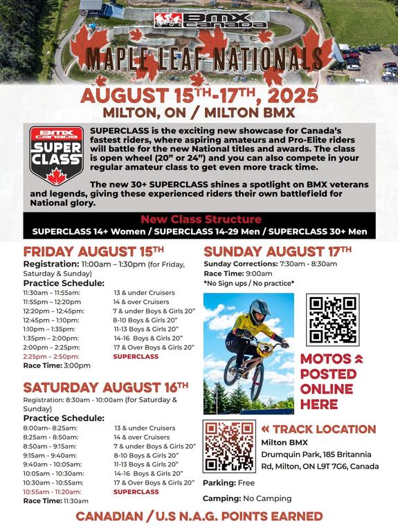 Maple Leaf Nationals flyer