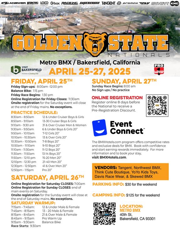 Golden State Nationals flyer