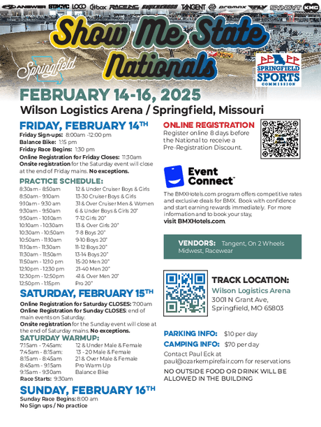 Show Me State Nationals flyer
