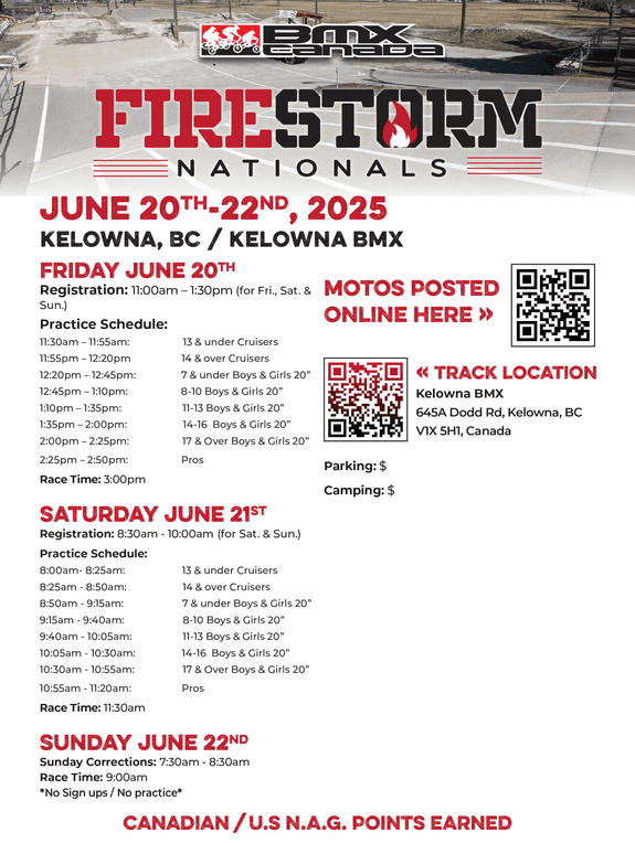 Firestorm Nationals flyer