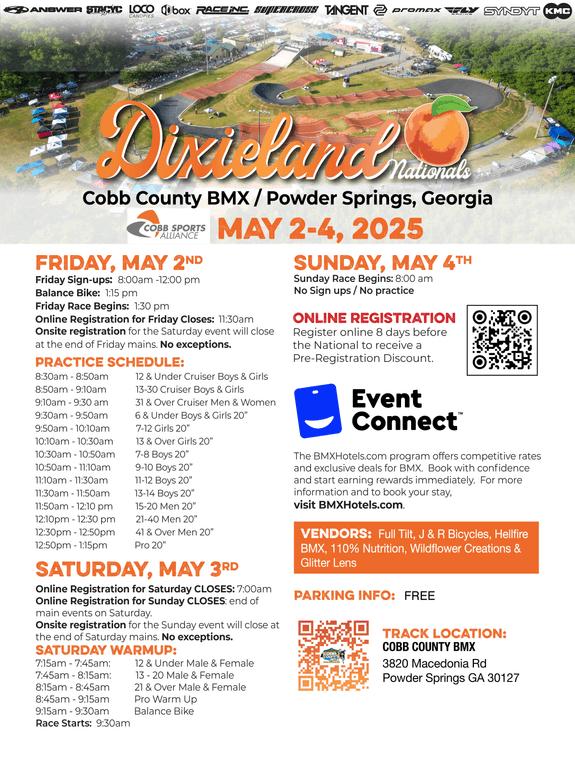 Dixieland Nationals flyer