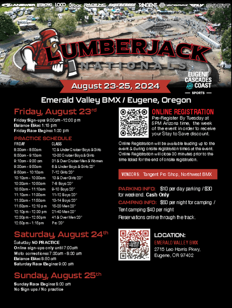 Lumberjack Nationals flyer