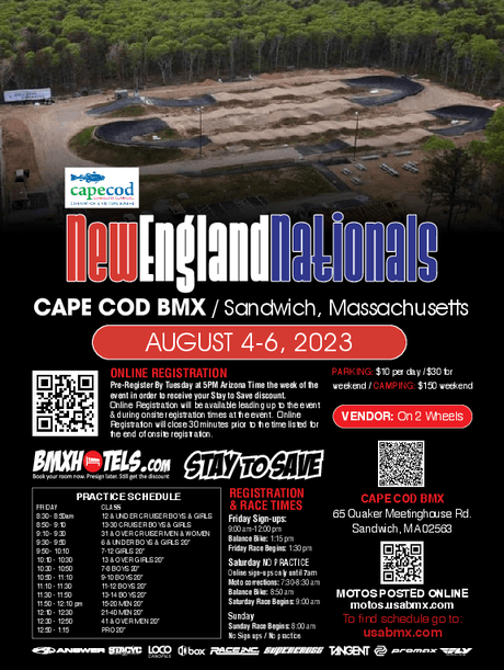 New England Nationals flyer