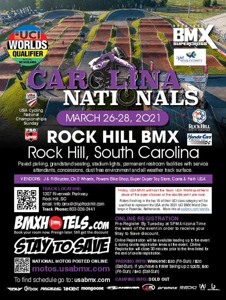 Carolina Nationals flyer